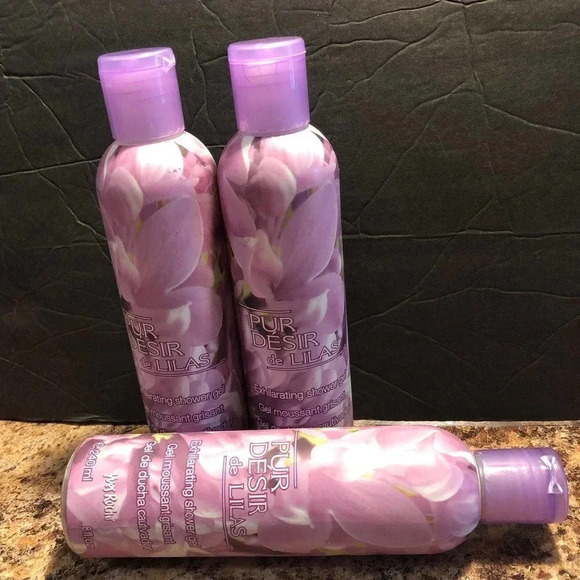 Yves Rocher Pur Desir de Lilas Enhilarating Shower Gel 240ml/8fl.oz 3 Bottles - Picture 3 of 7